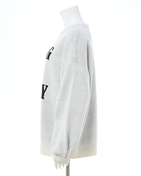 INGNI（イング） 3段ビッグロゴニット ｵﾌﾎﾜｲﾄ/ｸﾛ