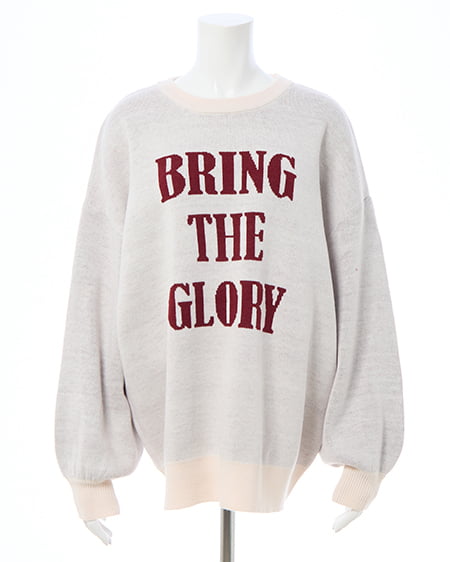 INGNI（イング） 3段ビッグロゴニット ｵﾌﾎﾜｲﾄ/ﾎﾞﾙﾄﾞｰ