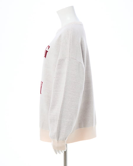 INGNI（イング） 3段ビッグロゴニット ｵﾌﾎﾜｲﾄ/ﾎﾞﾙﾄﾞｰ