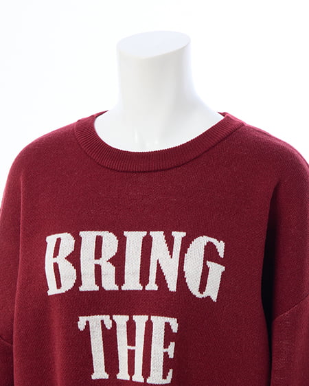 INGNI（イング） 3段ビッグロゴニット ﾎﾞﾙﾄﾞｰ/ｵﾌﾎﾜｲﾄ