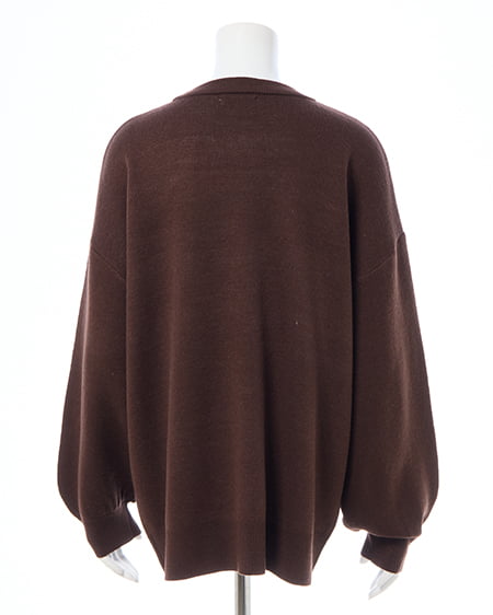 INGNI(イング) 3段ビッグロゴニット ブラウン/オフホワイト