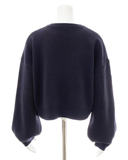 INGNI(イング) ショート丈3段ロゴニット コン/マスタード