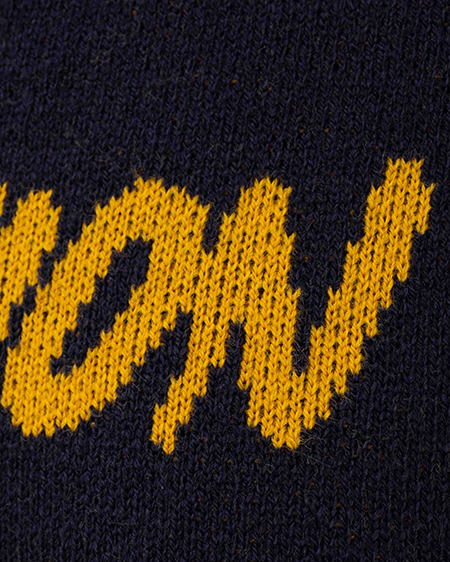 INGNI(イング) ショート丈3段ロゴニット コン/マスタード