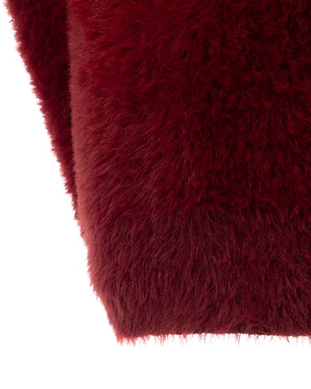 INGNI（イング） バックベロアリボンフェザーニット ﾎﾞﾙﾄﾞｰ/ｸﾛ