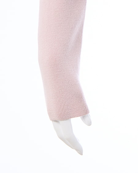 INGNI（イング） フロントリボンリブ切替ニット ﾋﾟﾝｸﾍﾞｰｼﾞｭ