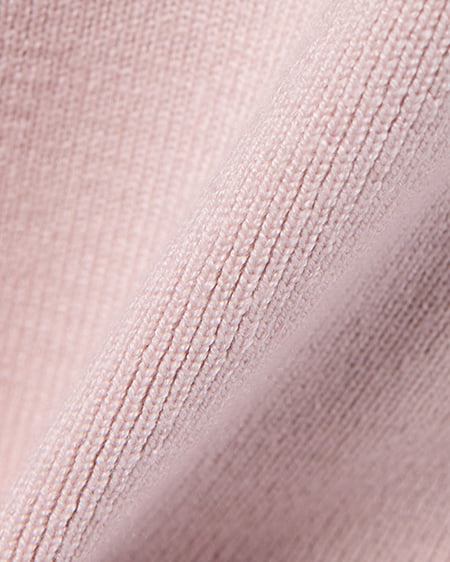 INGNI（イング） フロントリボンリブ切替ニット ﾋﾟﾝｸﾍﾞｰｼﾞｭ