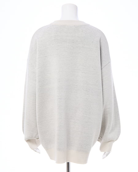 INGNI（イング） クロスロゴジャガードニット ｵﾌﾎﾜｲﾄ/ｸﾛ