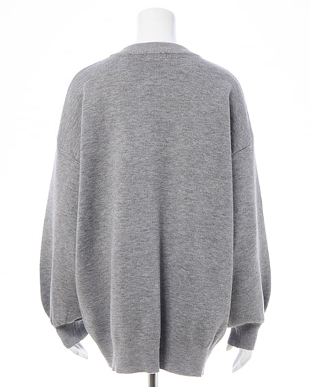 INGNI（イング） クロスロゴジャガードニット ｸﾞﾚｰ/ｸﾛ