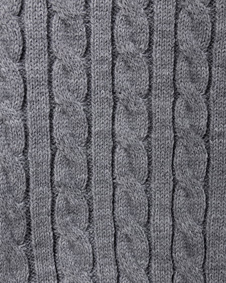 INGNI（イング） ケーブルヘンリーネックニットパーカー ｸﾞﾚｰ