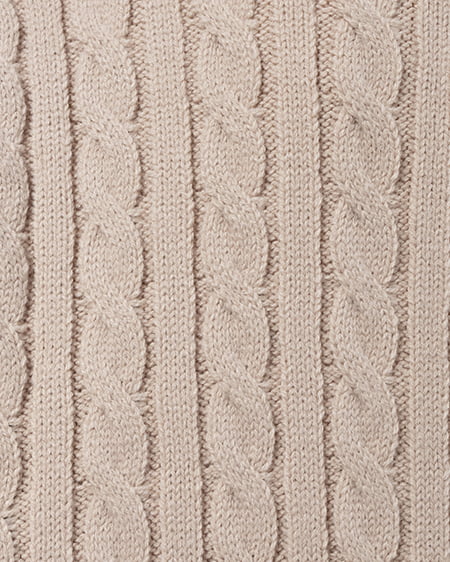 INGNI（イング） ケーブルヘンリーネックニットパーカー ﾍﾞｰｼﾞｭ