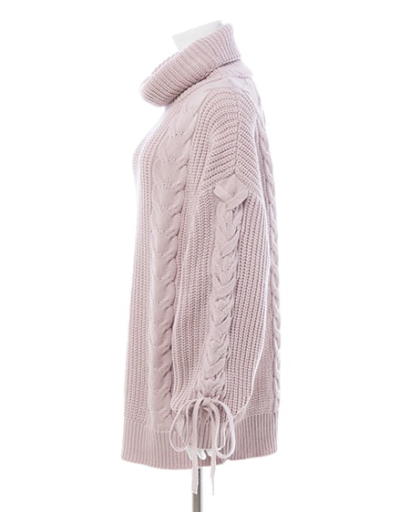 INGNI（イング） タートルネックルーズチュニックニット ﾋﾟﾝｸ