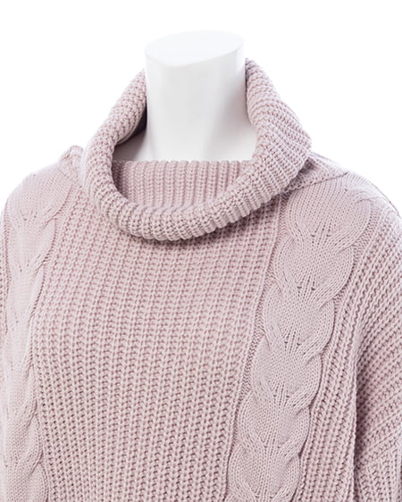 INGNI（イング） タートルネックルーズチュニックニット ﾋﾟﾝｸ