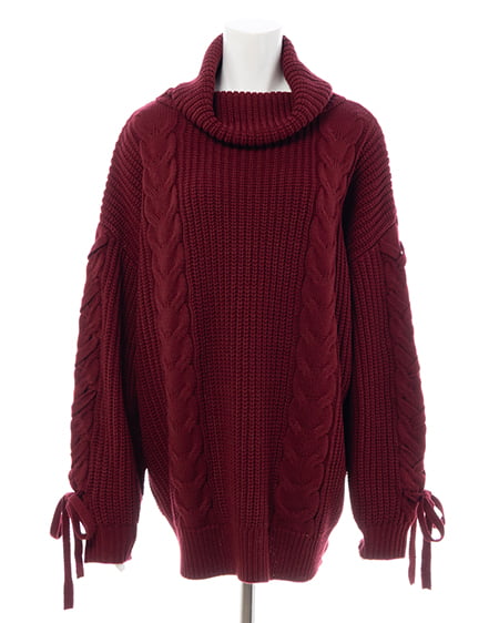 INGNI（イング） タートルネックルーズチュニックニット ﾎﾞﾙﾄﾞｰ