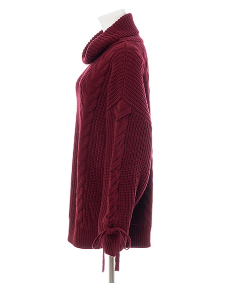 INGNI（イング） タートルネックルーズチュニックニット ﾎﾞﾙﾄﾞｰ