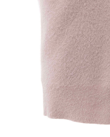 INGNI(イング) 肩開きラメフェザーニット ピンク