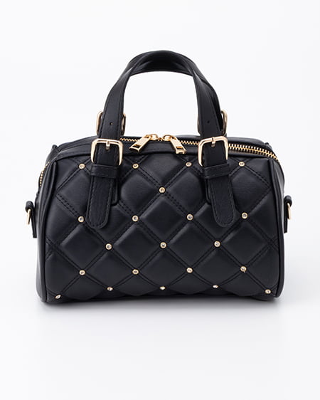 INGNI（イング） ビジューキルティングボストンバッグ ｸﾛ