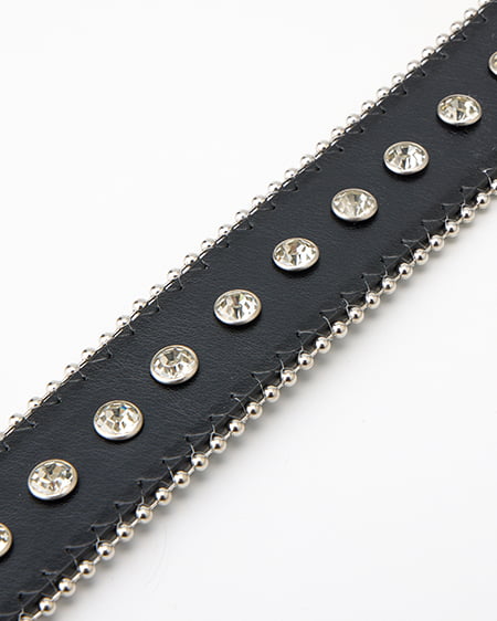 INGNI（イング） ラインストーンベルト ｸﾛ