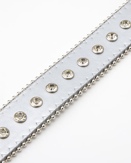 INGNI（イング） ラインストーンベルト ｼﾙﾊﾞｰ