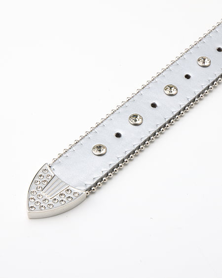 INGNI（イング） ラインストーンベルト ｼﾙﾊﾞｰ