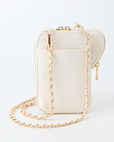 INGNI（イング） ハート型ポーチ付きマルチショルダーバッグ ｵﾌﾎﾜｲﾄ