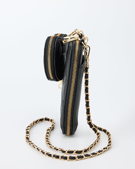 INGNI（イング） ハート型ポーチ付きマルチショルダーバッグ ｸﾛ