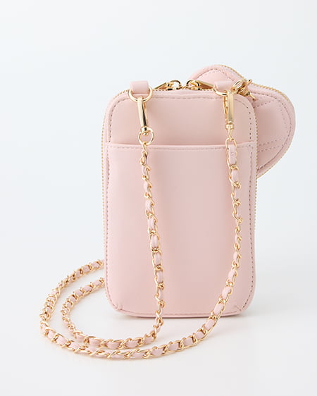 INGNI（イング） ハート型ポーチ付きマルチショルダーバッグ ﾋﾟﾝｸ