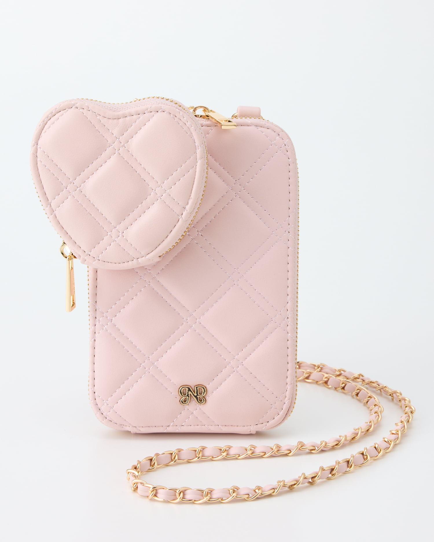 ハート型ポーチ付きマルチショルダーバッグ