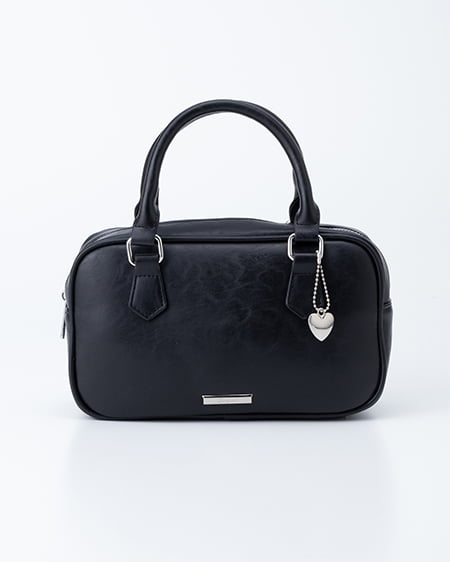 INGNI（イング） ハートチャーム付ボストンバッグ ｸﾛ