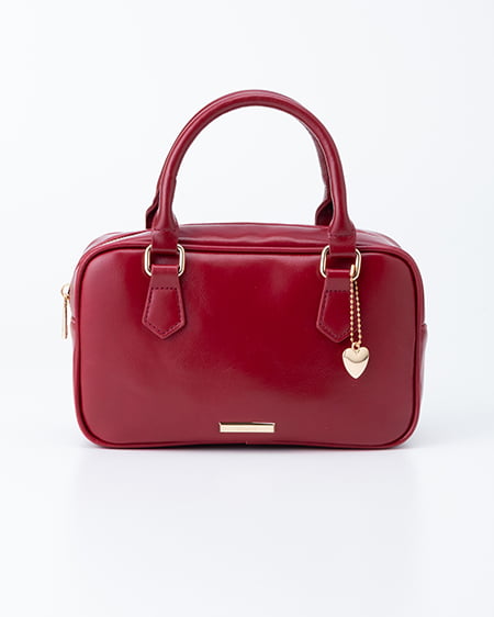 INGNI（イング） ハートチャーム付ボストンバッグ ｱｶ