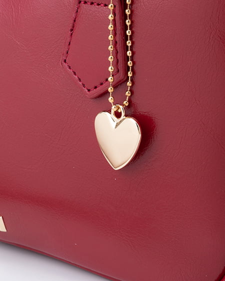 INGNI（イング） ハートチャーム付ボストンバッグ ｱｶ