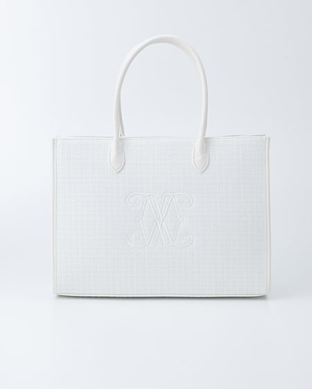 INGNI（イング） ツイードロゴトートバッグ ｵﾌﾎﾜｲﾄ/ｵﾌﾎﾜｲﾄ