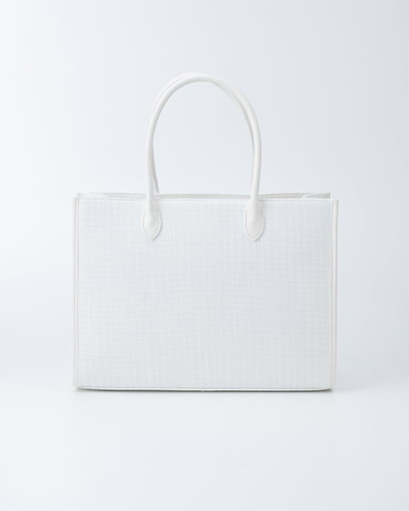 INGNI（イング） ツイードロゴトートバッグ ｵﾌﾎﾜｲﾄ/ｵﾌﾎﾜｲﾄ