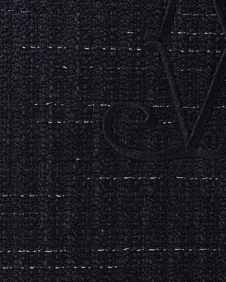 INGNI（イング） ツイードロゴトートバッグ ｸﾛ/ｸﾛ