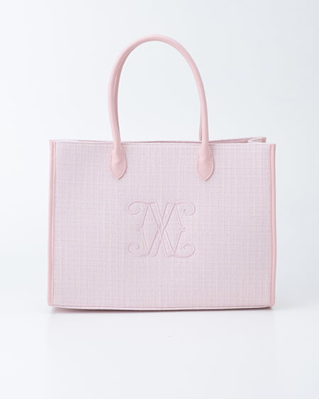 INGNI(イング) ツイードロゴトートバッグ ピンク/ピンク