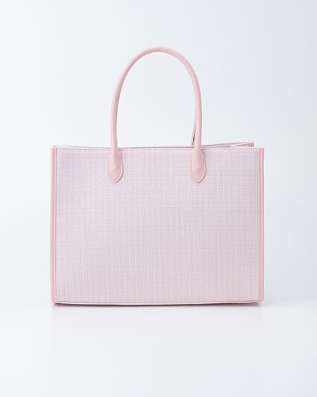 INGNI(イング) ツイードロゴトートバッグ ピンク/ピンク