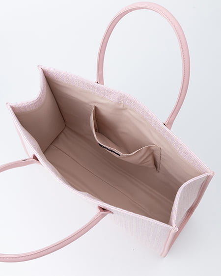 INGNI(イング) ツイードロゴトートバッグ ピンク/ピンク