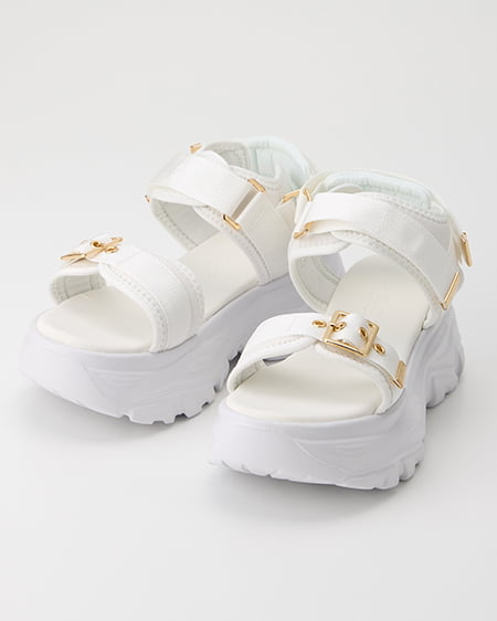 INGNI（イング） 2ベルトボリュームスポサン ｵﾌﾎﾜｲﾄ