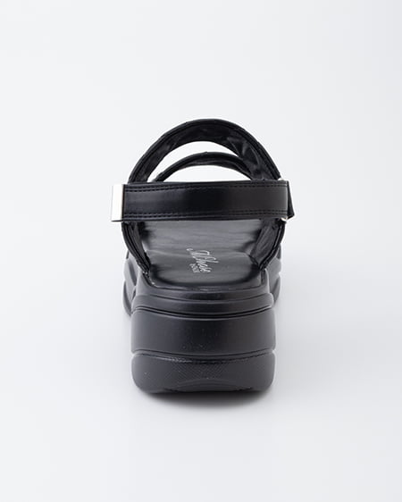 INGNI（イング） キルトビジューサンダル ｸﾛ