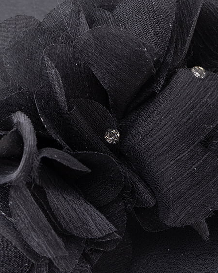 INGNI（イング） 厚底フラワーサンダル ｸﾛ