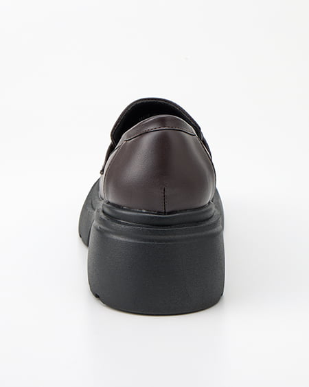 INGNI（イング） 厚底ビットローファー ﾀﾞｰｸﾌﾞﾗｳﾝ