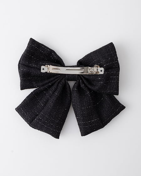 INGNI(イング) ツイードリボンバレッタ クロ