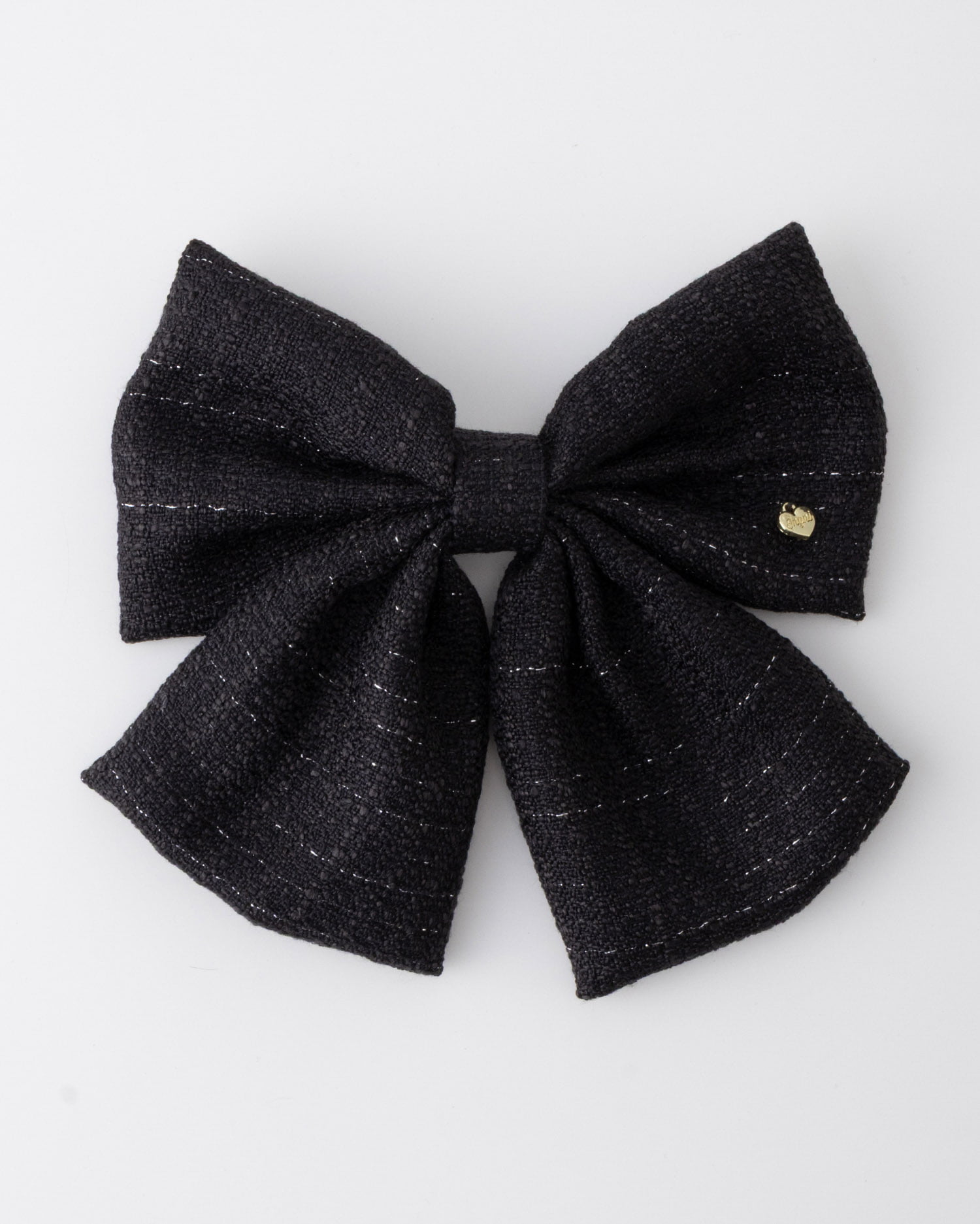 ツイードリボンバレッタ