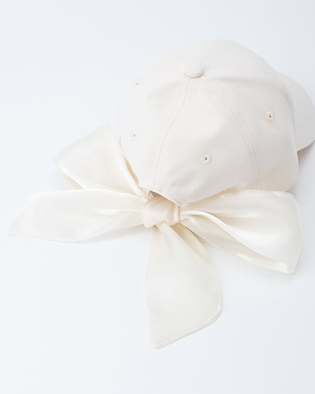 INGNI(イング) バックリボンキャップ アイボリー