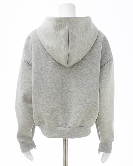 INGNI（イング） ダンボールハーフジップ胸刺繡ロゴパーカー ｸﾞﾚｰ/ｵﾌﾎﾜｲﾄ