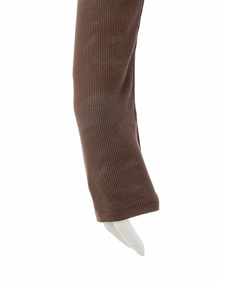 INGNI（イング） ムラ染めヘンリーネックレイヤード胸クロス装飾トップス ﾌﾞﾗｳﾝ