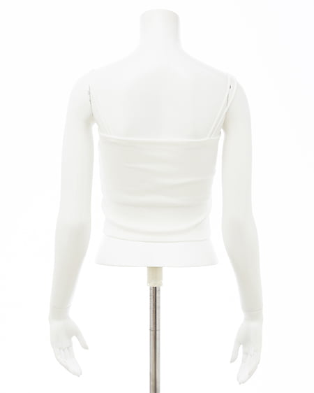 INGNI（イング） ベアリブキャミ ｵﾌﾎﾜｲﾄ