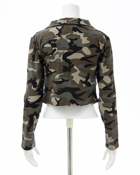 INGNI（イング） ムラ染め襟付きジップトップス ﾒｲｻｲ