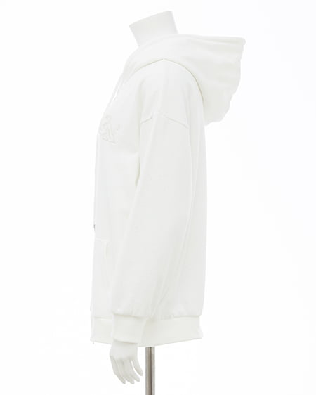 INGNI(イング) ラメスウェットジップパーカー オフホワイト