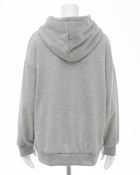 INGNI(イング) ラメスウェットジップパーカー グレー