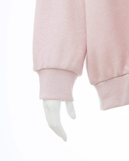 INGNI(イング) ラメスウェットジップパーカー ピンク